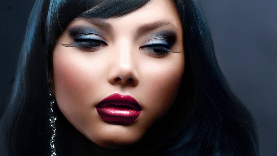 Fashion Model Brunette Look
