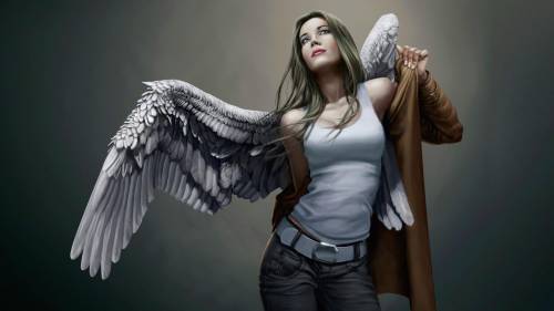 Girl Angel Wallpaper
