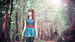 Girl Asian Nature Dress Fashion