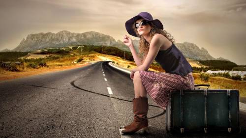 Girl On The Road