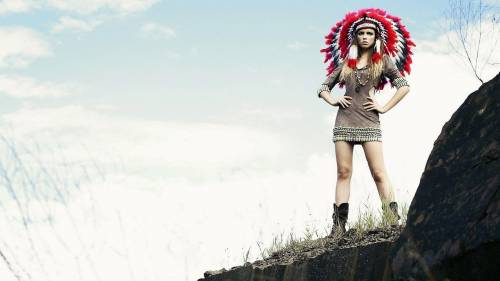 Girl Wearing Indian Costume
