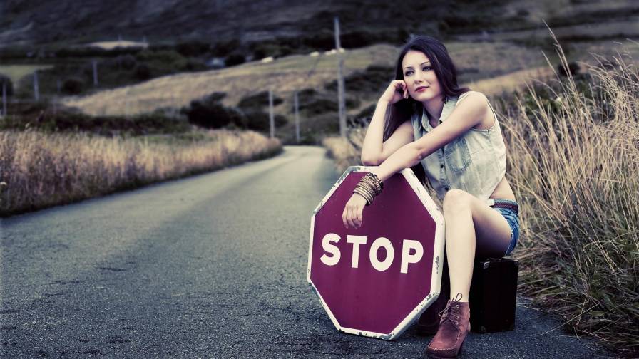 Hitchhiking Girl