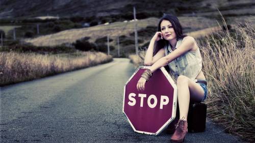 Hitchhiking Girl
