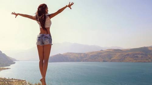 Landscape Beauty Ballet Back Overlooking The Distant Beautiful Photos Desktop