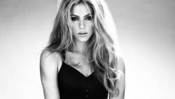 Shakira Black White Poster