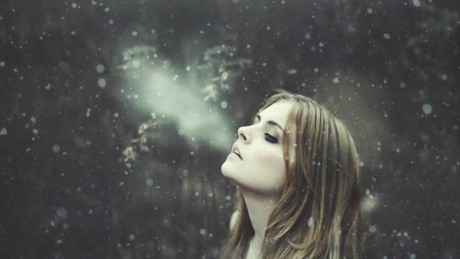 Winter Blonde Girl