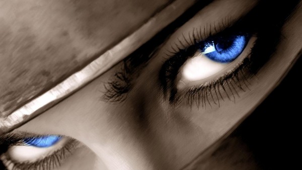Глаза девушки Ниньдзя голубые картинки