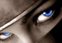Глаза девушки Ниньдзя голубые картинки